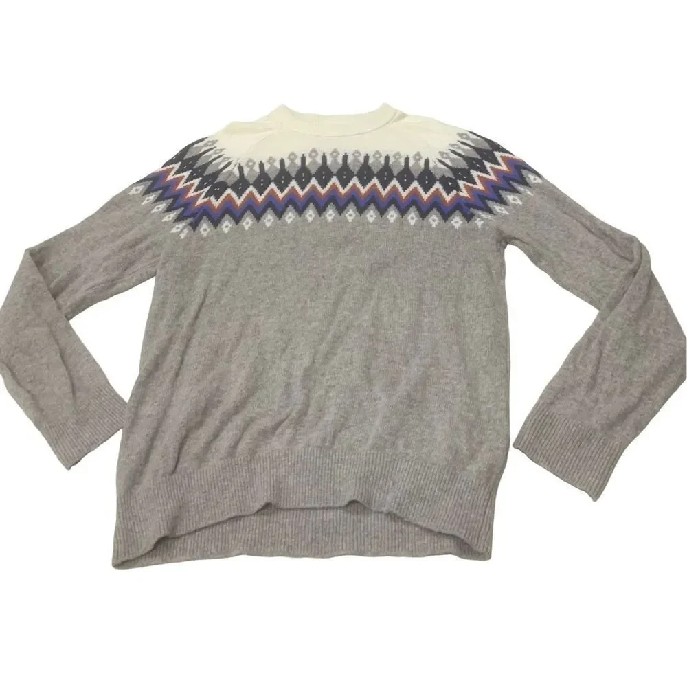 Mens L.O.G.G denim argyle Charlie Brown sweater